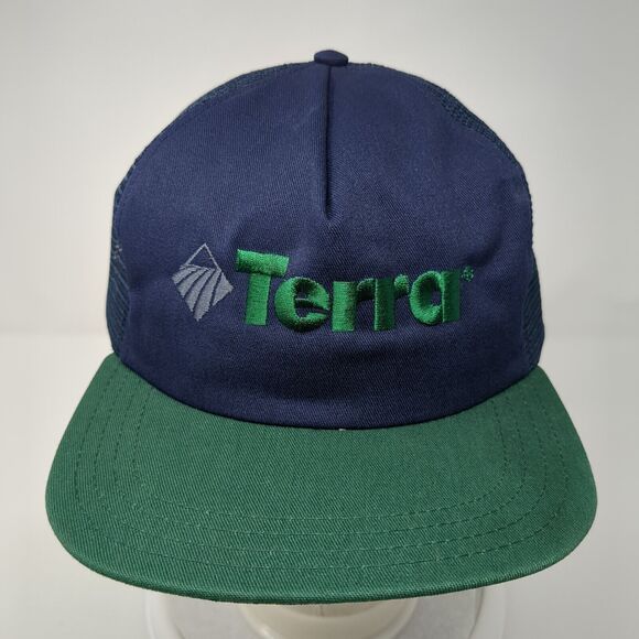 Terra Snapback Trucker Hat Multicolor One Size Adjustable Embroidered Mesh Back - Picture 2 of 8